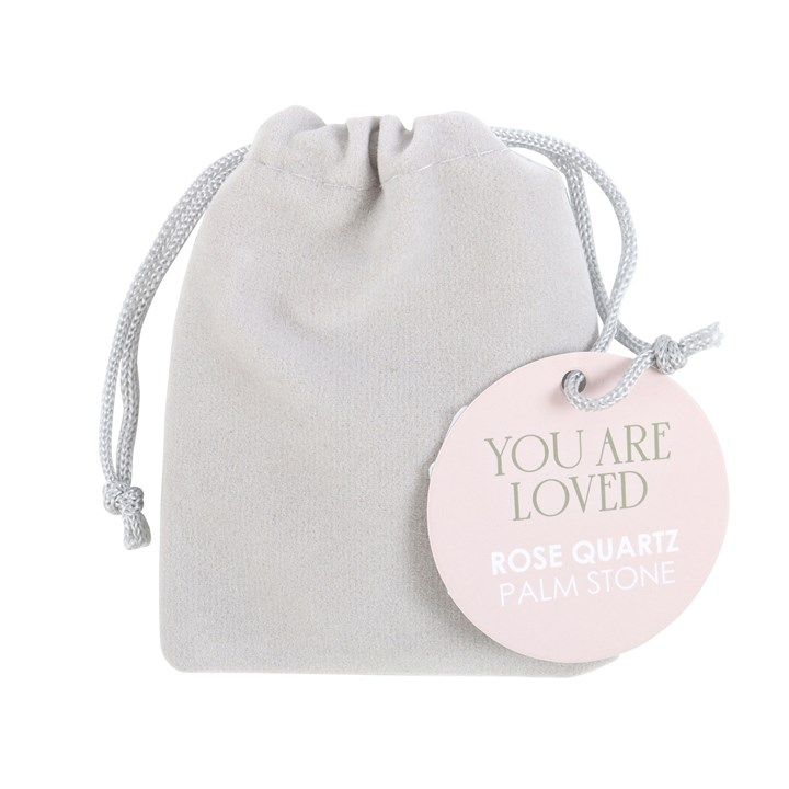 You Are Loved Rose Quartz Crystal Palm Stone From Witch, Please!