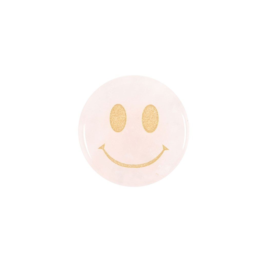 You Are Loved Rose Quartz Happy Face Crystal From Witch, Please!