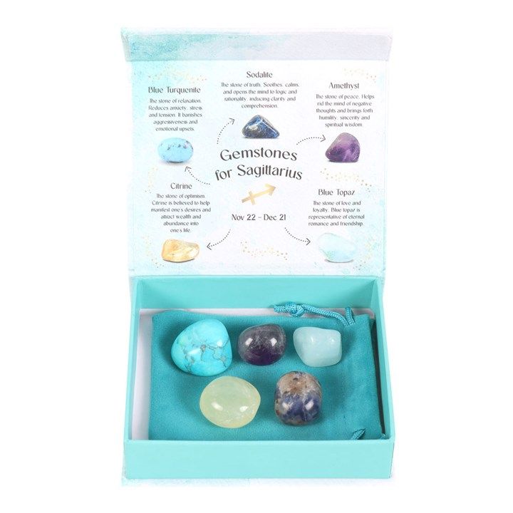 Sagittarius Crystal Tumblestone Set From Witch, Please!