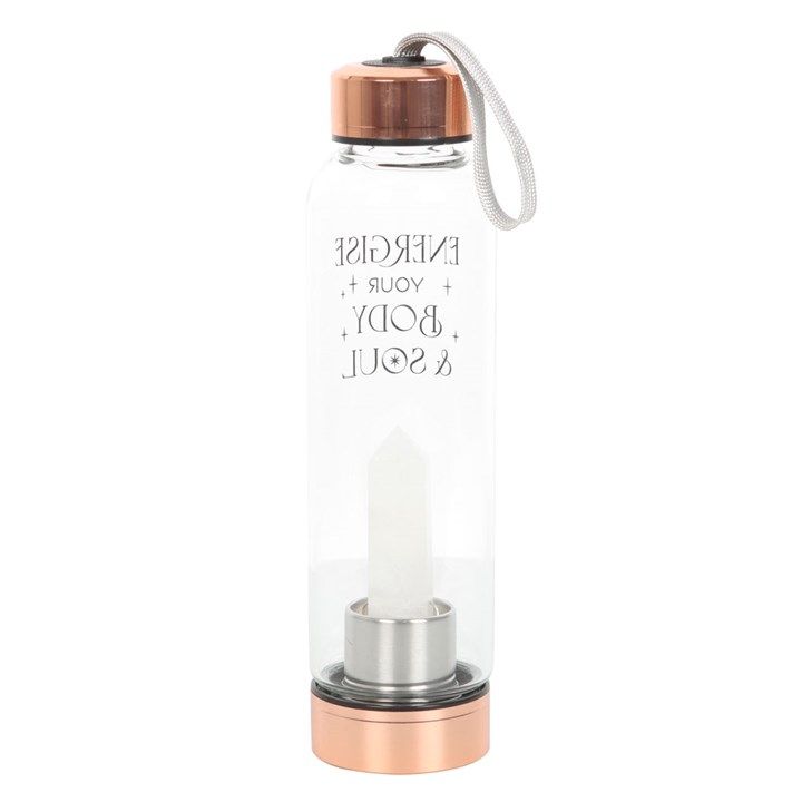 Clear Quartz Body and Soul Glass Water Bottle From Witch, Please!
