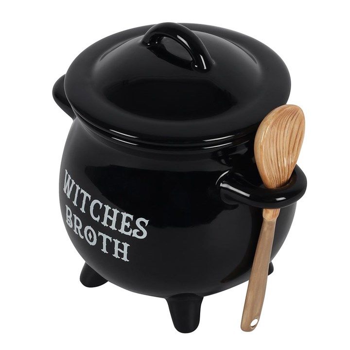 Witches Broth Cauldron Soup Bowl with Broom Spoon From Witch, Please!