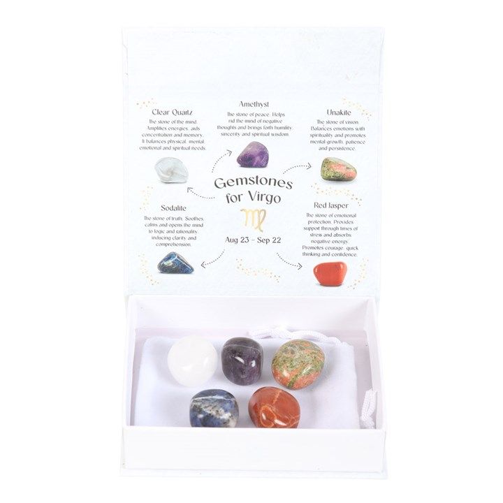 Virgo Crystal Tumblestone Set From Witch, Please!