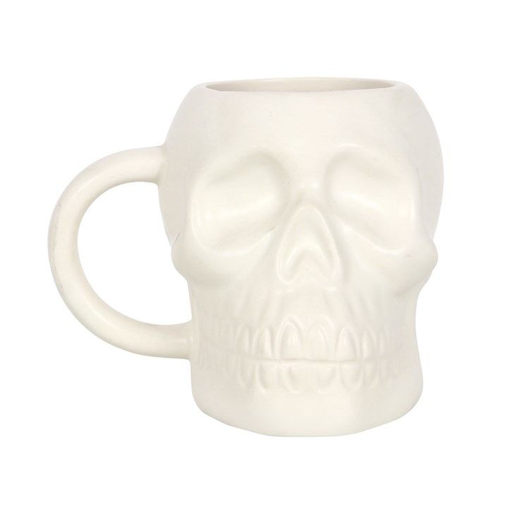 Matte White Skull Mug From Witch, Please!