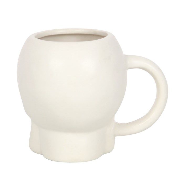 Matte White Skull Mug From Witch, Please!