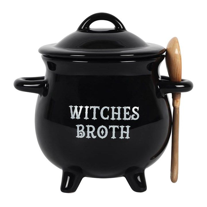 Witches Broth Cauldron Soup Bowl with Broom Spoon From Witch, Please!
