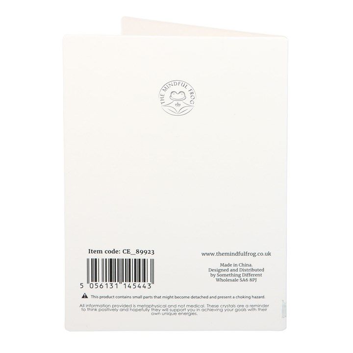 You Rock Clear Quartz Crystal Heart Greeting Card From Witch, Please!