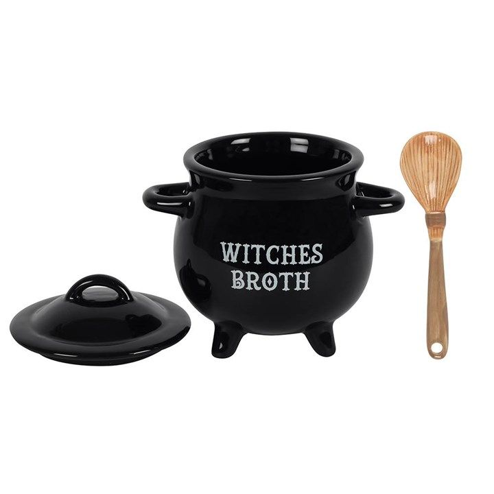 Witches Broth Cauldron Soup Bowl with Broom Spoon From Witch, Please!