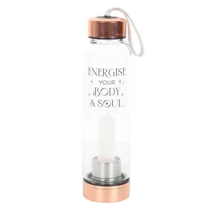 Clear Quartz Body and Soul Glass Water Bottle From Witch, Please!
