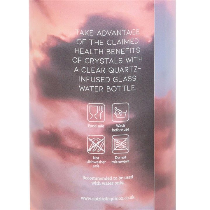 Clear Quartz Body and Soul Glass Water Bottle From Witch, Please!