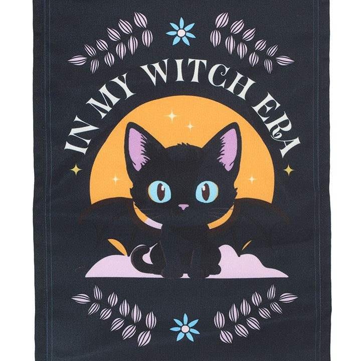 In My Witch Era Bat Cat Fabric Wall Hanging