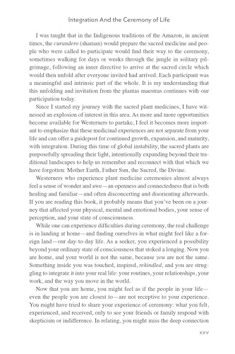 Integration Alchemy : The Real Ceremony is Your Life