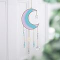 Iridescent Crescent Moon Suncatcher