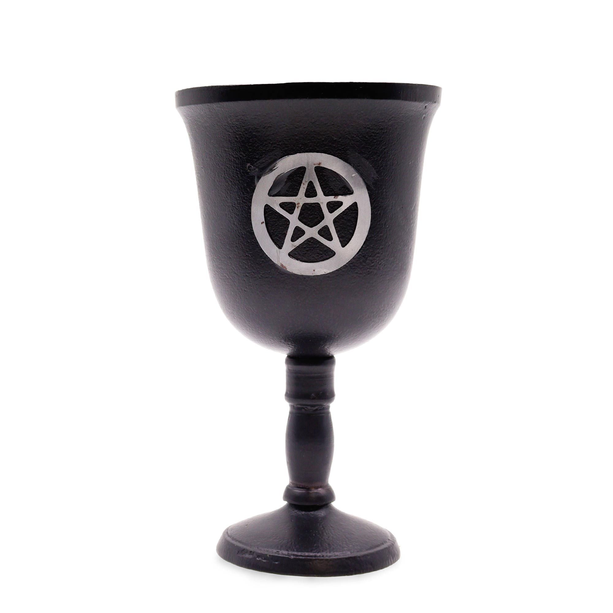 Iron Ritual Goblet - Pentagon - 20x11cm Bowls and Cauldrons