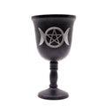 Iron Ritual Goblet - Triple Moon - 20x11cm Bowls and Cauldrons