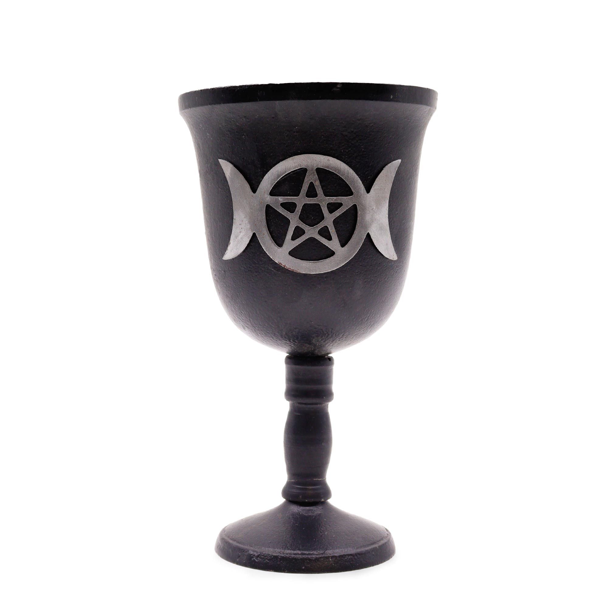 Iron Ritual Goblet - Triple Moon - 20x11cm Bowls and Cauldrons