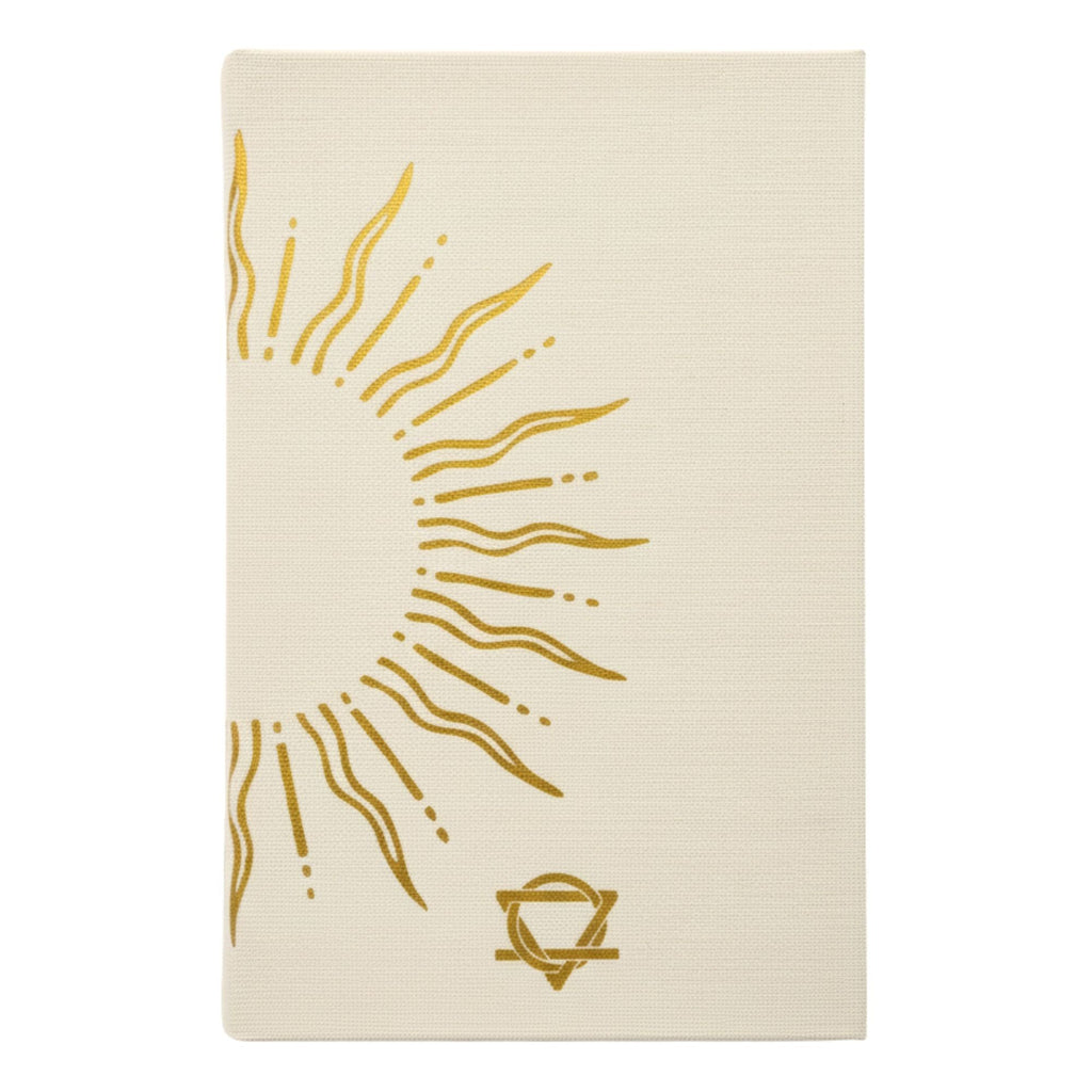 Ivory Gratitude Journal with Gold Lining - 120 pages - My Days are Full of Sun Wellness & Notebooks
