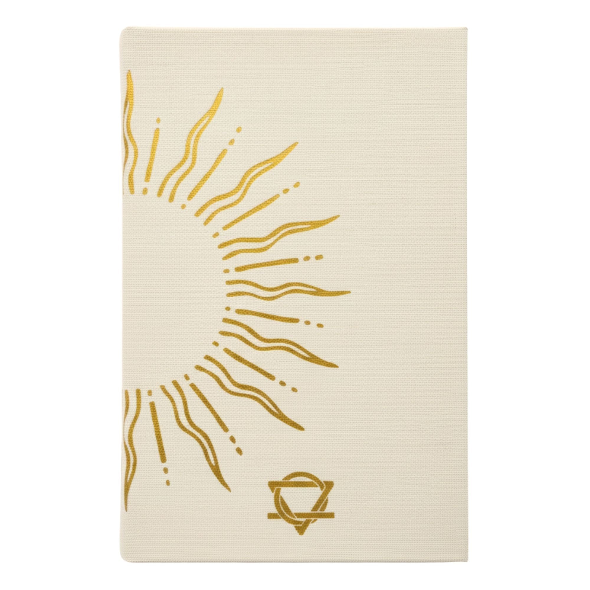 Ivory Gratitude Journal with Gold Lining - 120 pages - My Days are Full of Sun Wellness & Notebooks