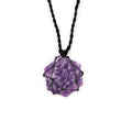 Laced Gemstone Hexagon Pendant - Lepidolite From Witch, Please!