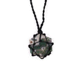 Laced Gemstone Hexagon Pendant - Moss Agate From Witch, Please!