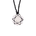 Laced Gemstone Hexagon Pendant - White Howlite From Witch, Please!