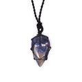 Laced Gemstone Teardrop Pendant - Sodalite From Witch, Please!