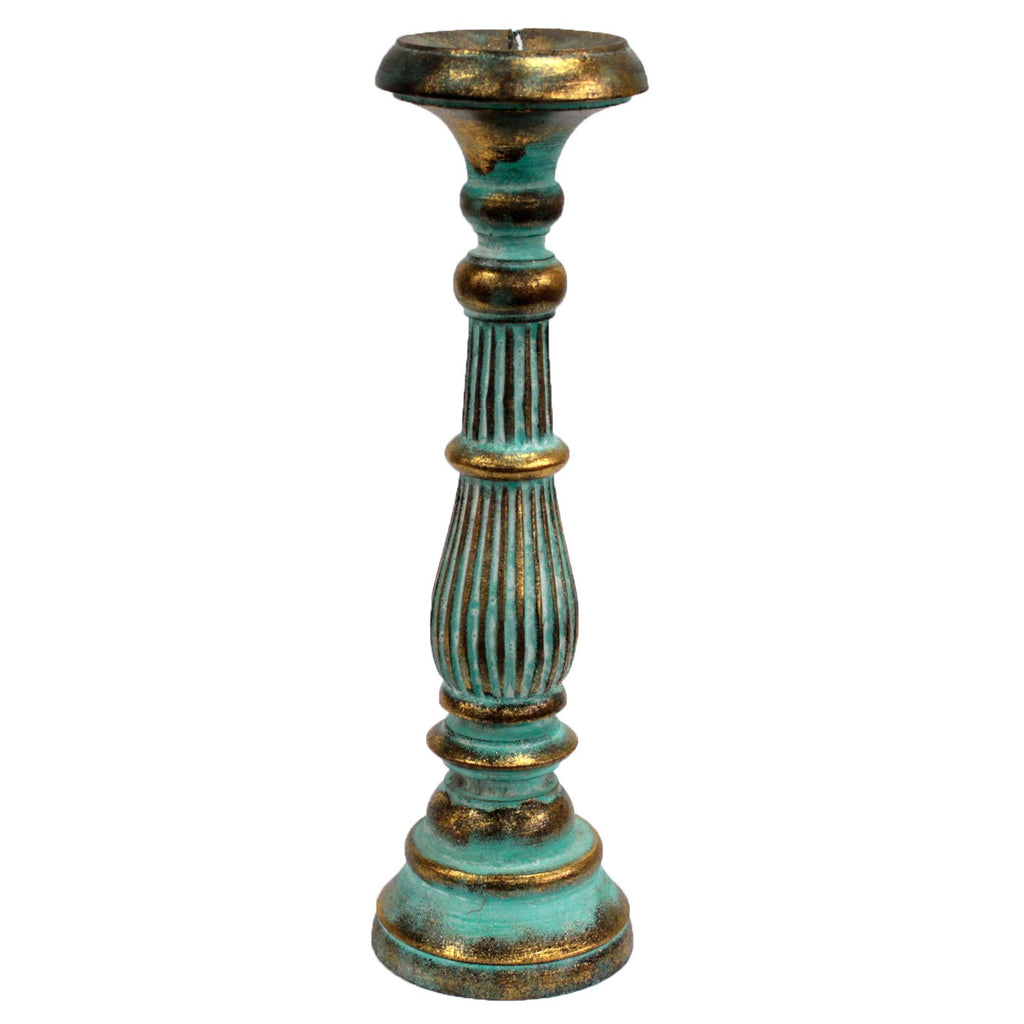 Large Candle Stand - Turquois Gold From Witch, Please!