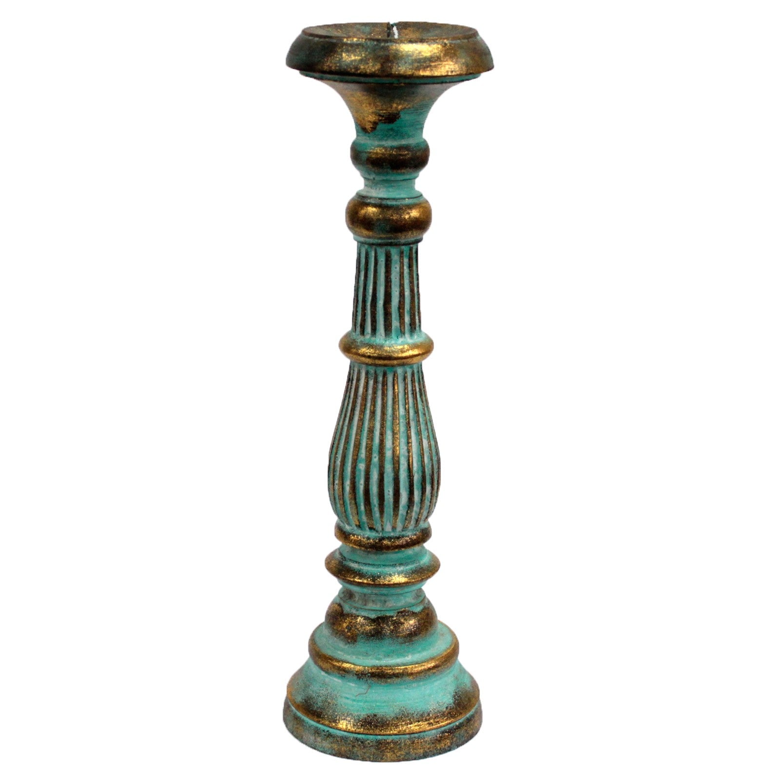 Large Candle Stand - Turquois Gold From Witch, Please!