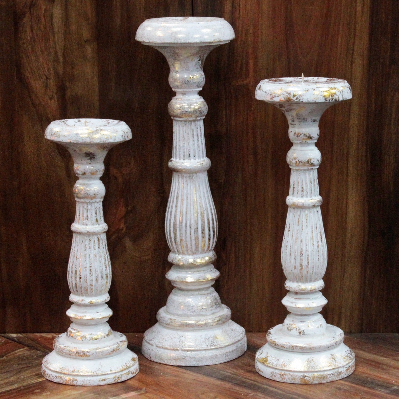 Large Candle Stand - White Gold From Witch, Please!