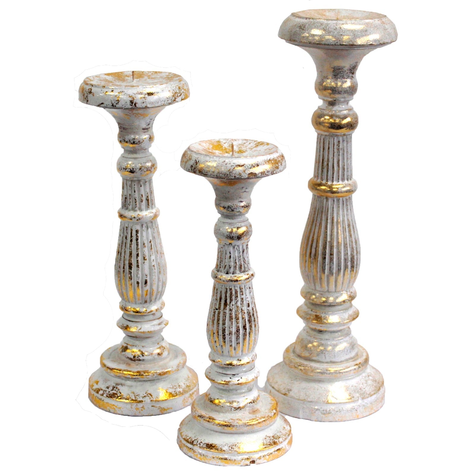 Large Candle Stand - White Gold From Witch, Please!