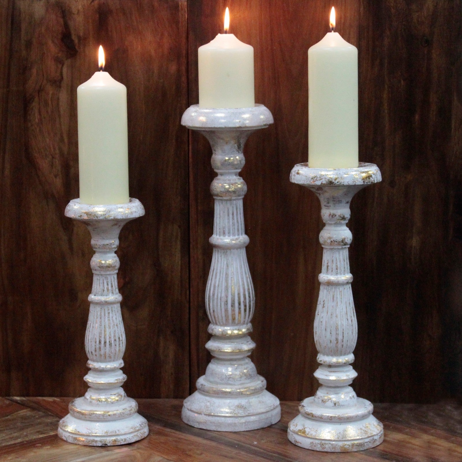 Large Candle Stand - White Gold From Witch, Please!
