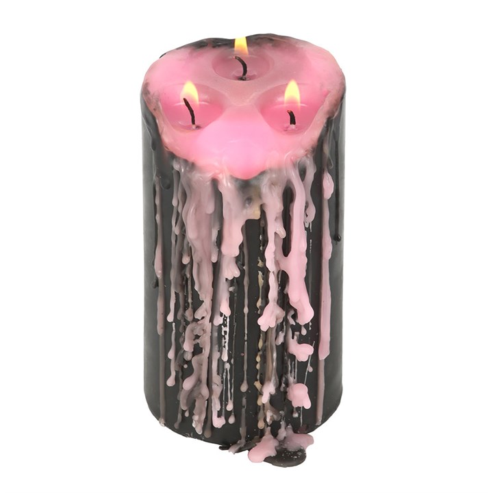 Large Pink Vampire Tears Pillar Candle - Candle