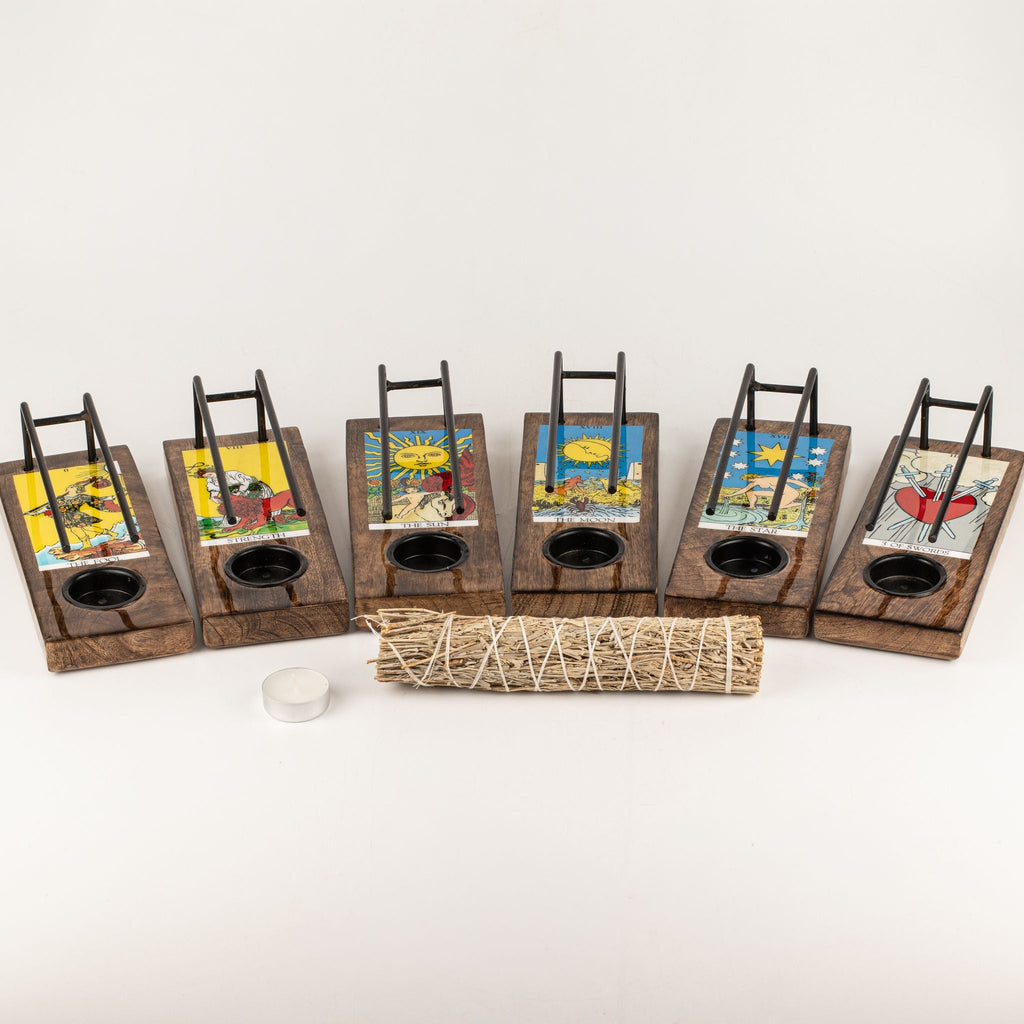 Large Sage Stick Heater Enamelled - 3 of Swords Palo Santo Heaters