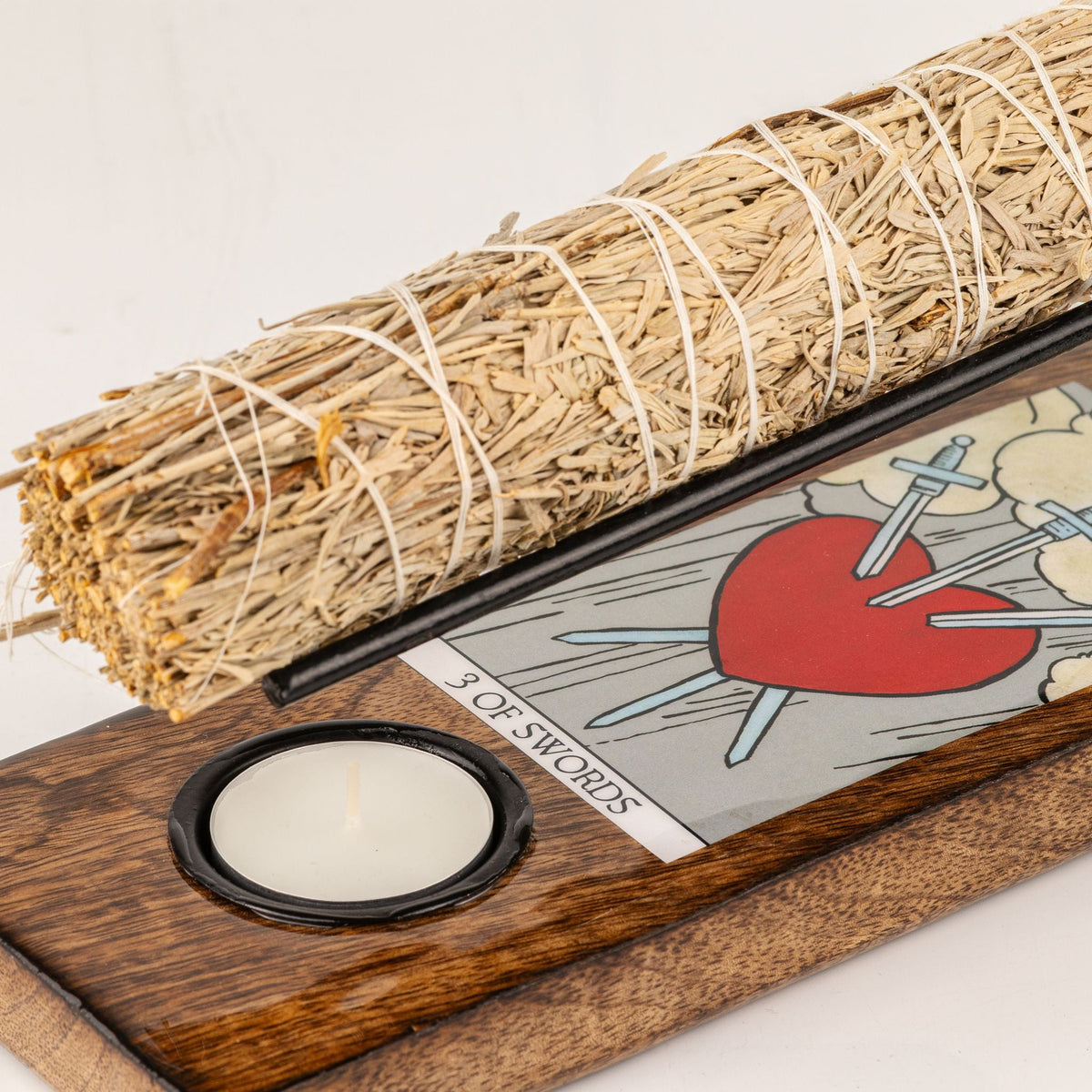 Large Sage Stick Heater Enamelled - 3 of Swords Palo Santo Heaters