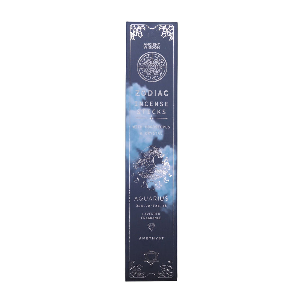 Lavender Zodiac Gemstone Crystal Incesne - Aquarius Scents Incense