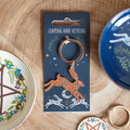 Leaping Hare Keyring