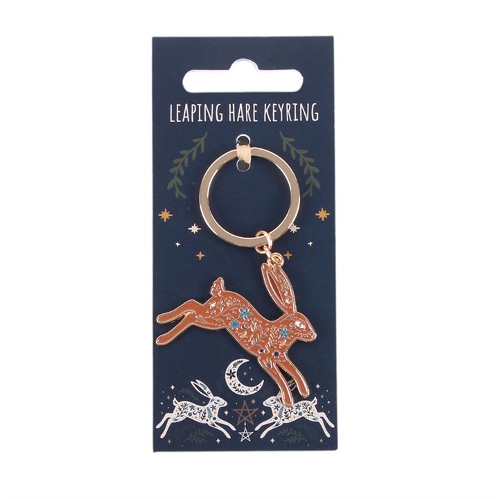 Leaping Hare Keyring