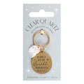Leave a Little Sparkle Clear Quartz Crystal Keyring From Witch, Please!