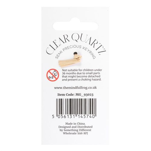 Leave a Little Sparkle Clear Quartz Crystal Keyring From Witch, Please!