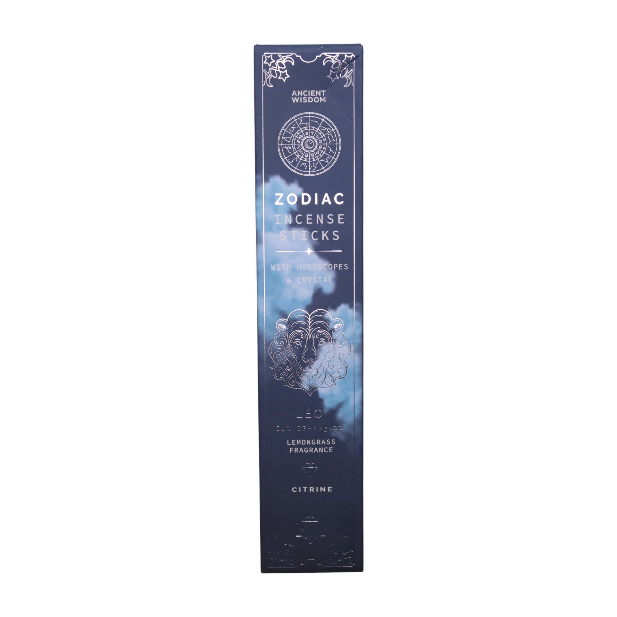 Lemongrass Zodiac Gemstone Crystal Incense - Leo Scents