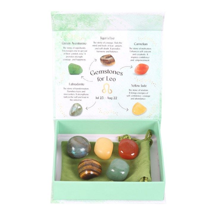 Leo Crystal Tumblestone Set From Witch, Please!