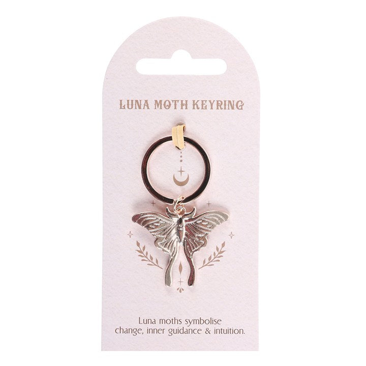 Light Luna Moth Keyring From Witch, Please!