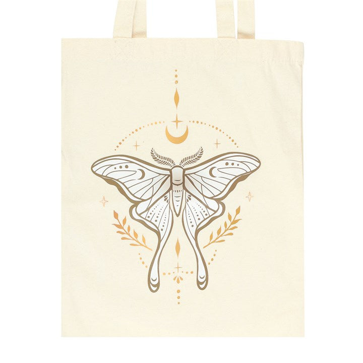 Light Luna Moth Polycotton Tote Bag From Witch, Please!