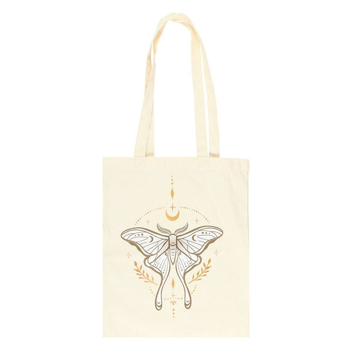 Light Luna Moth Polycotton Tote Bag From Witch, Please!
