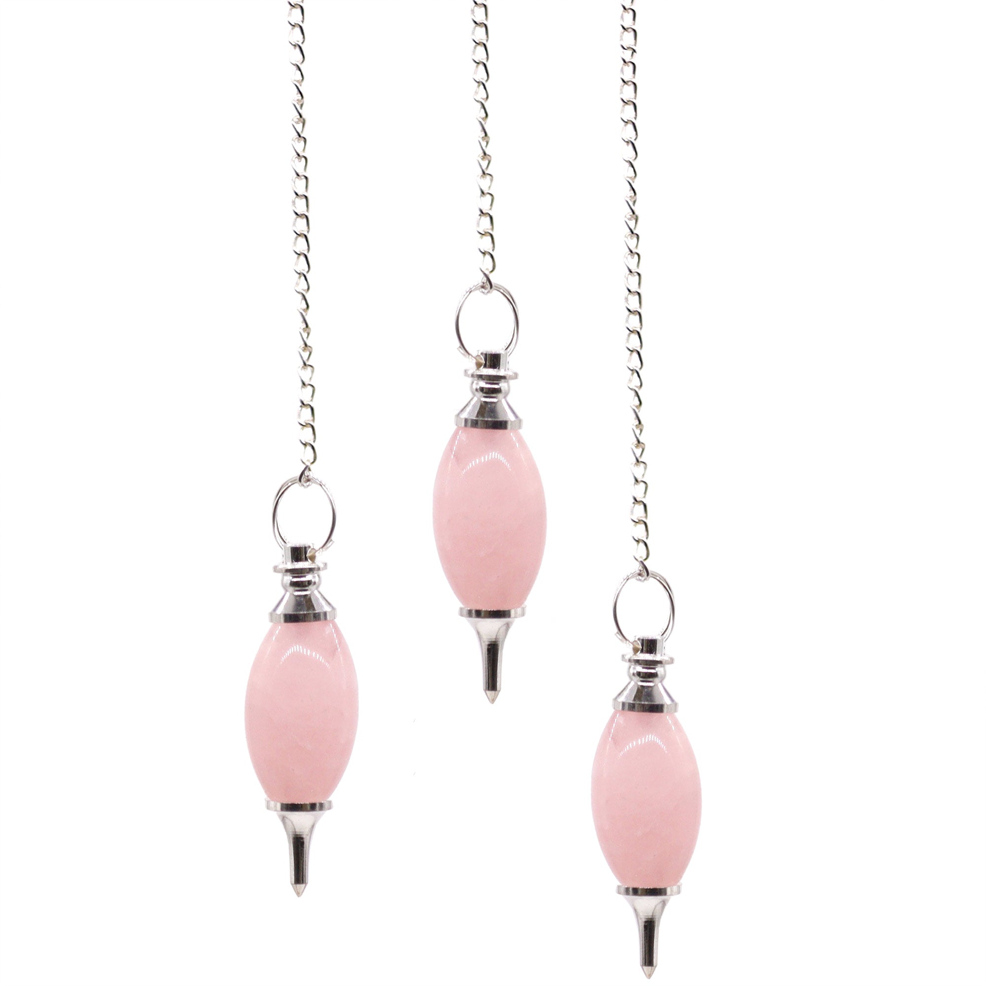 Lingam Shaped Gemstone Pendulum - Rose Quartz From Witch, Please!