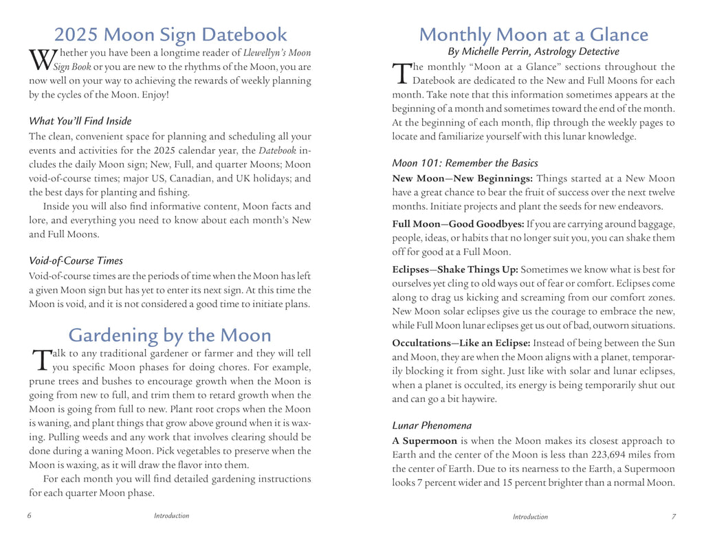 Llewellyn's 2025 Moon Sign Datebook : Weekly Planning by the Cycles of the Moon - Sold by Witch, Please!