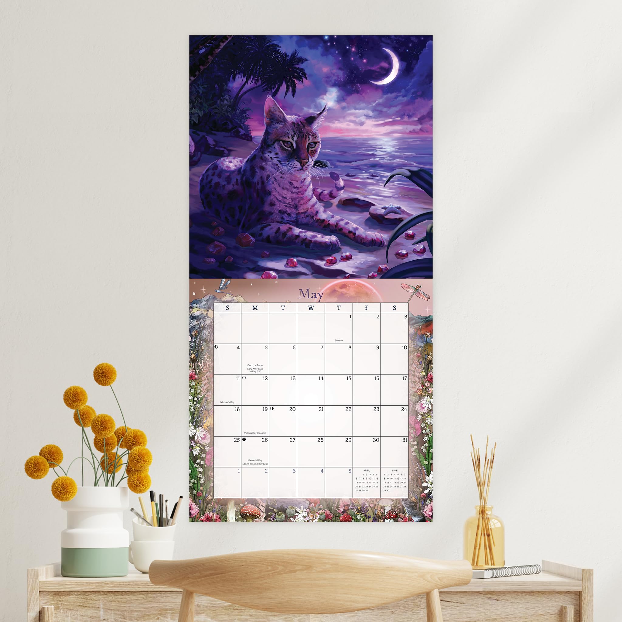 Llewellyn's 2026 Magical Mystical Cats Calendar