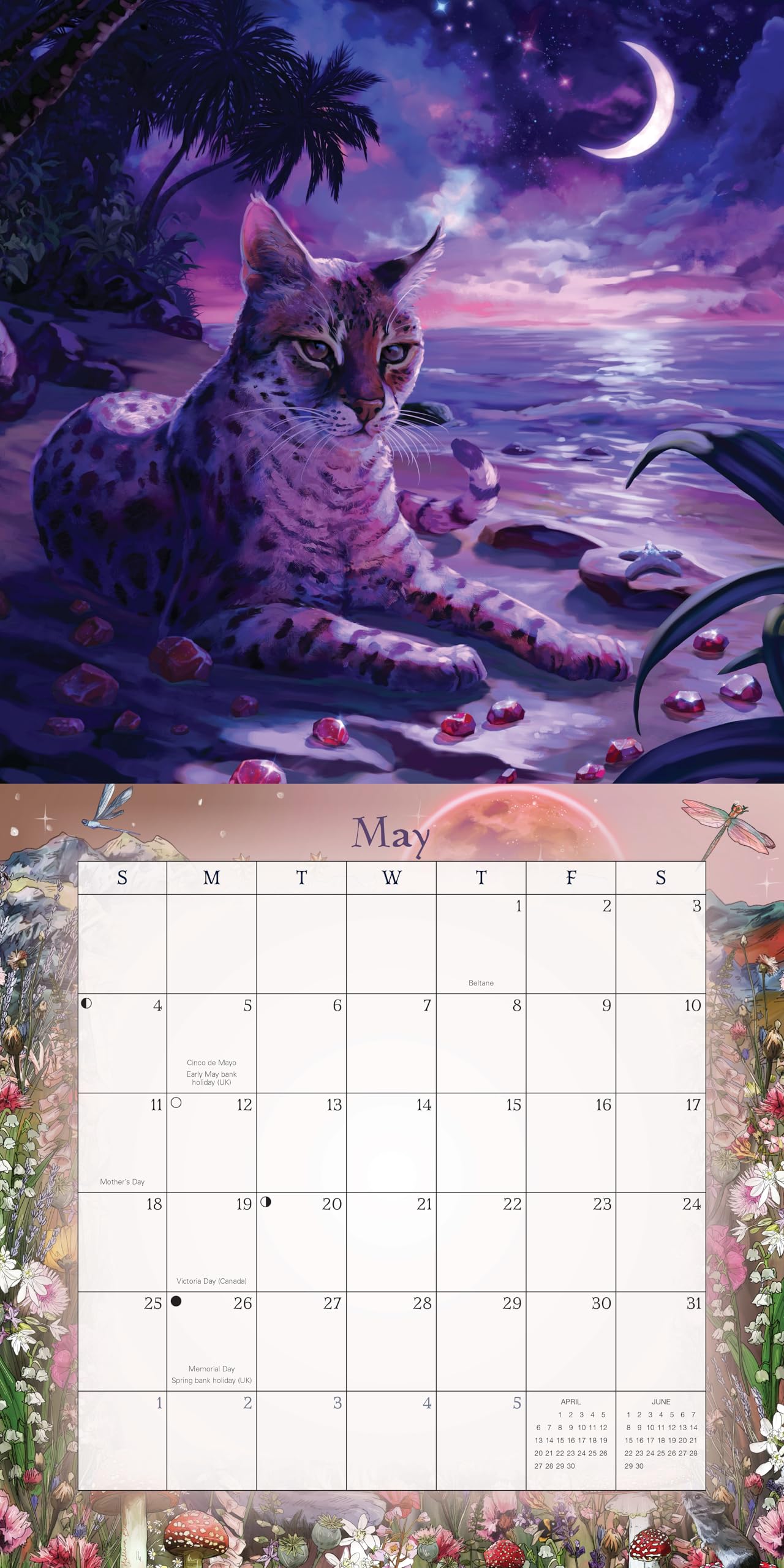 Llewellyn's 2026 Magical Mystical Cats Calendar