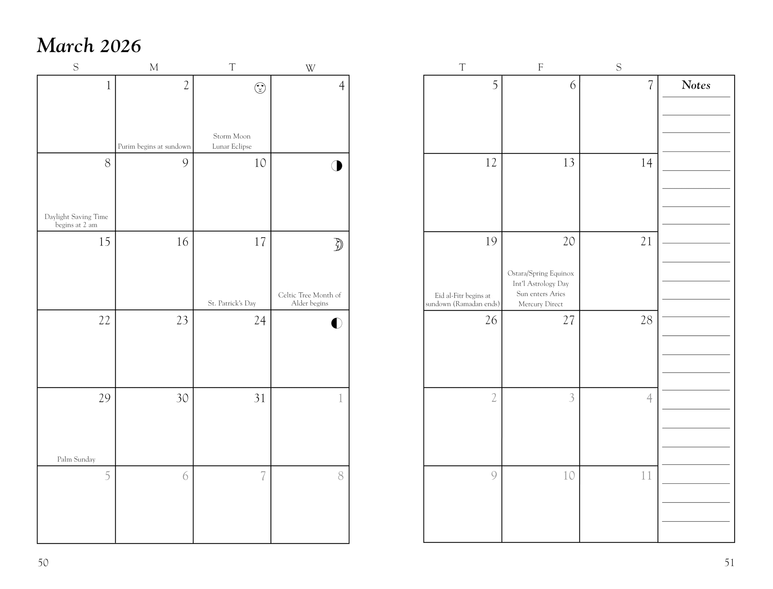 Llewellyn's 2026 Witches' Datebook