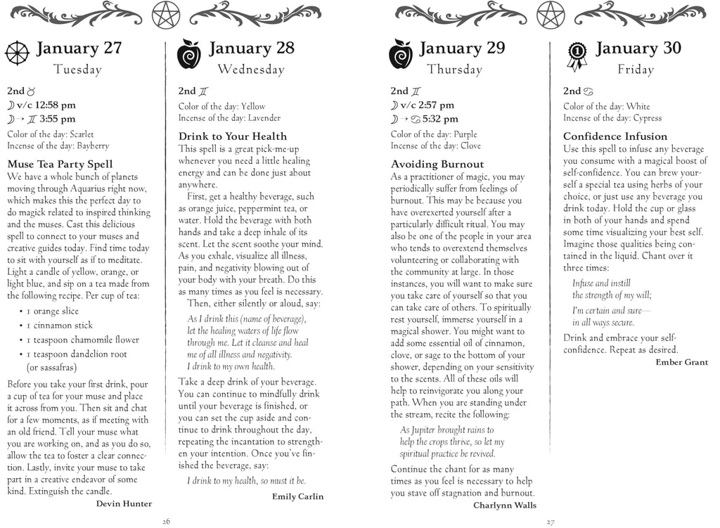 Llewellyn's 2026 Witches' Spell-A-Day Almanac