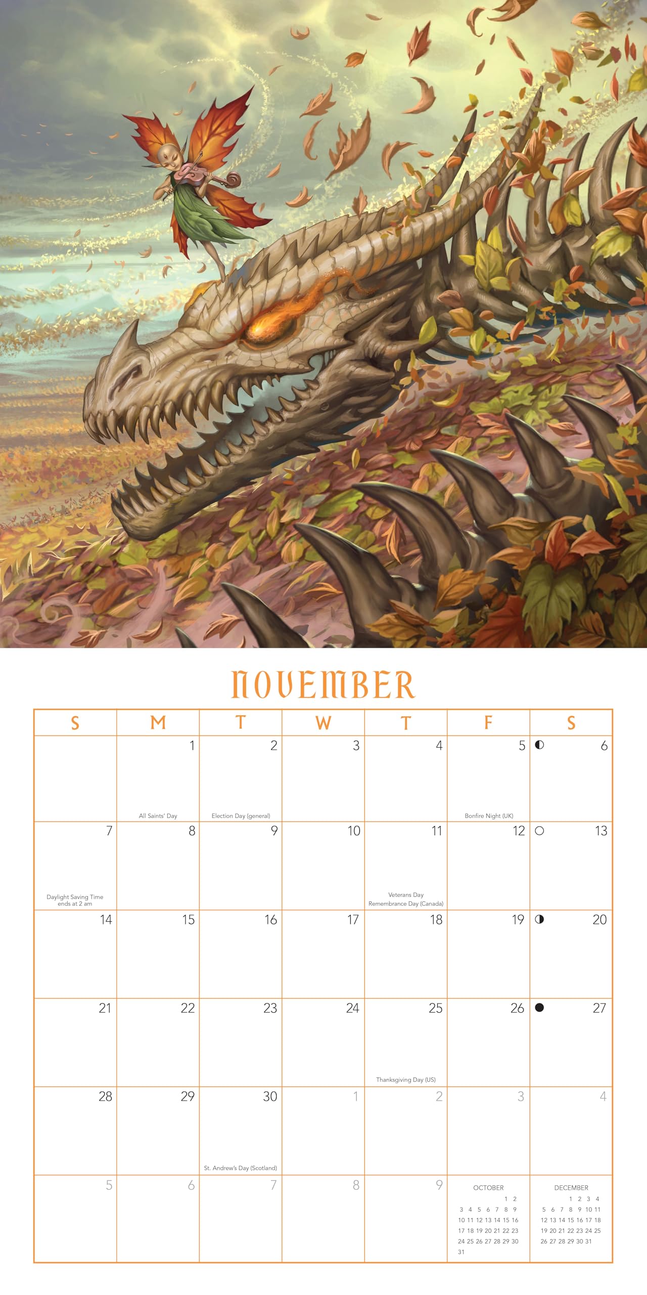 Llewellyn's 2027 Dragon Calendar